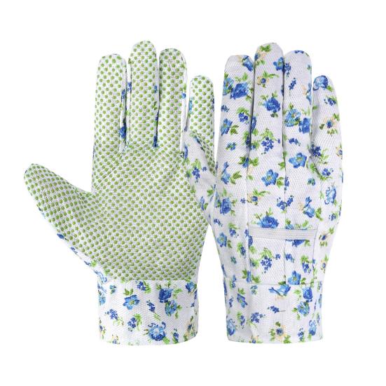 

Women Floral Gardening Gloves Puncture Resistant Weeding Gloves with Anti Slip Palms Thorn Proof No Stab Gloves for Digging Planting Garden Work