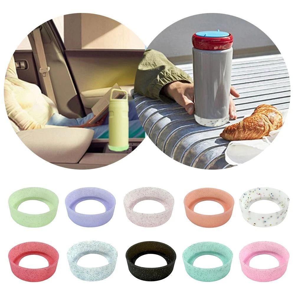 7.5cm Silicone Cup Protective Sleeve Cushion Water Bottle Boot Anti-Slip Bottom Bumper Water Bottle Bottom Cover