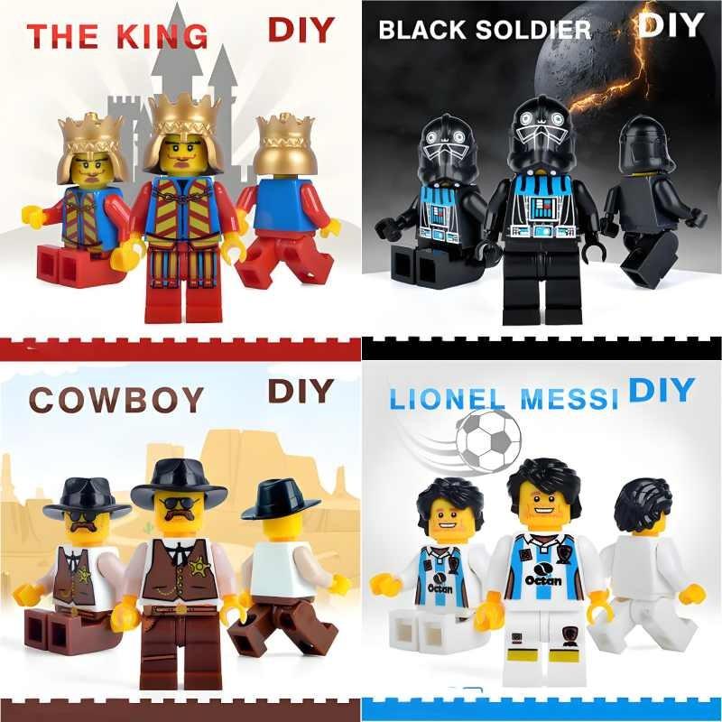 Cowboy Potter Santaclaus Princess Building Blocks Assembly Toys Kids Gift