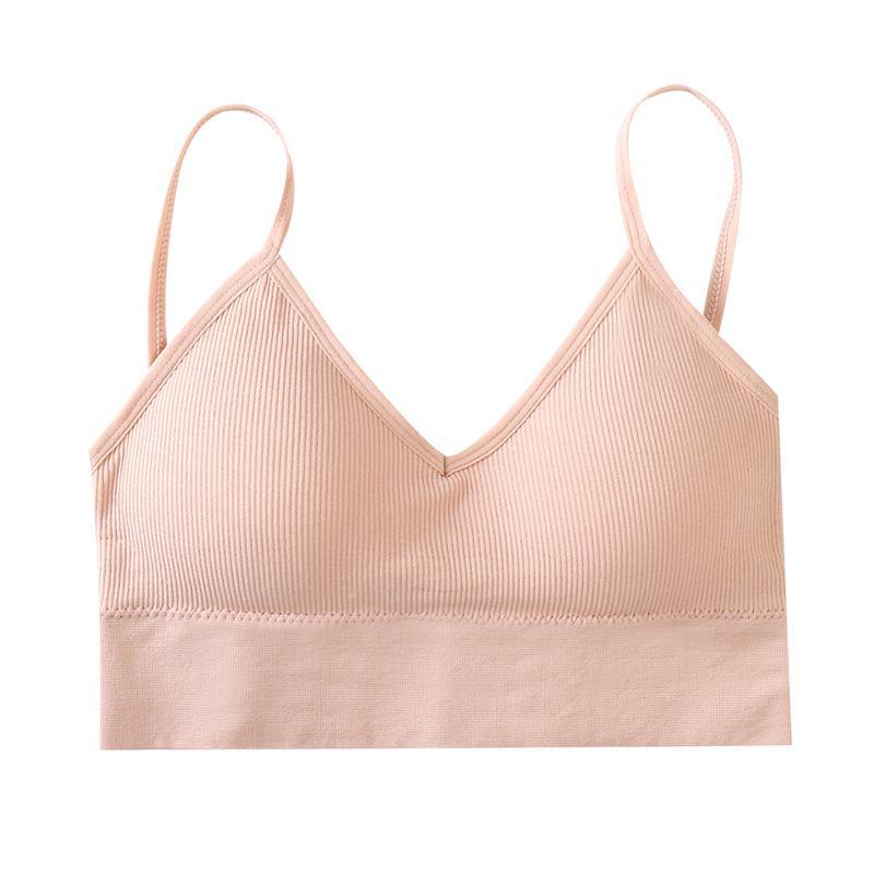 Seamless U-Shaped Back Cross Bra: Steel-Free, Sexy, Solid Color, All-Match Women's Bottoming Underwear