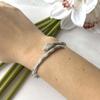 Silver Bracelet with Cubic Zirconia, Product Weight 17.83 G (2151203)