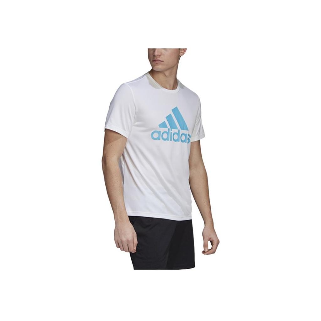Adidas Casual Sport Round Neck Short-Sleeve T-Shirt Men Tops White FT9735