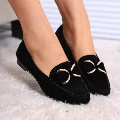 2024 Fashion Casual Women's Flat Shoes Ladies Elegant Butterfly-Knot Comfortable Shoes Women Soft Classic Office Shoes