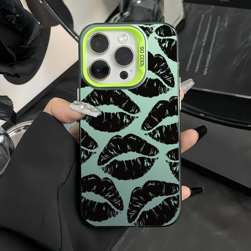 European and American Style Personalized Lip Print IPhone 17 Pro Phone Case 16/15/14/13 Laser 12 Apple 11Xs Max/pl
