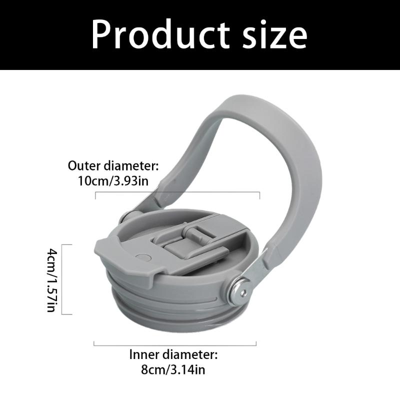Double Spouts Drinking Lid Cover Leakproof Seal Handle Straw Lid for Spill Prevention Portable Car Cup Lid Enduring