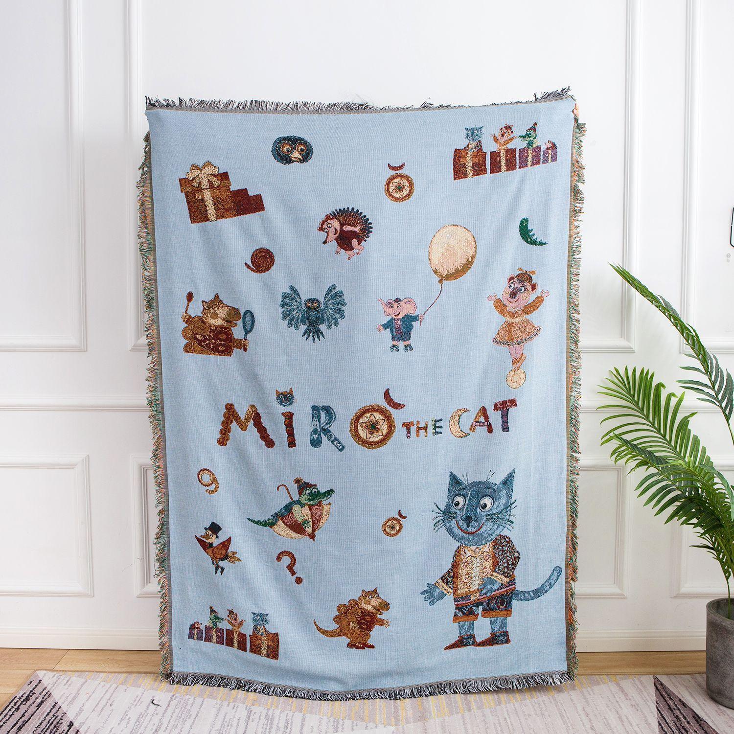 

Скандинавское искусство в стиле Instagram, повседневное одеяло, гобелен, художественное одеяло, абстрактная Европа и Америка, креативный чехол для дивана 130*180