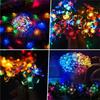 Outdoor Solar Lamp LED Cherry Blossom Fairy Light String Garden Christmas Holiday Decor Solar Garland Wedding Party Decoration
