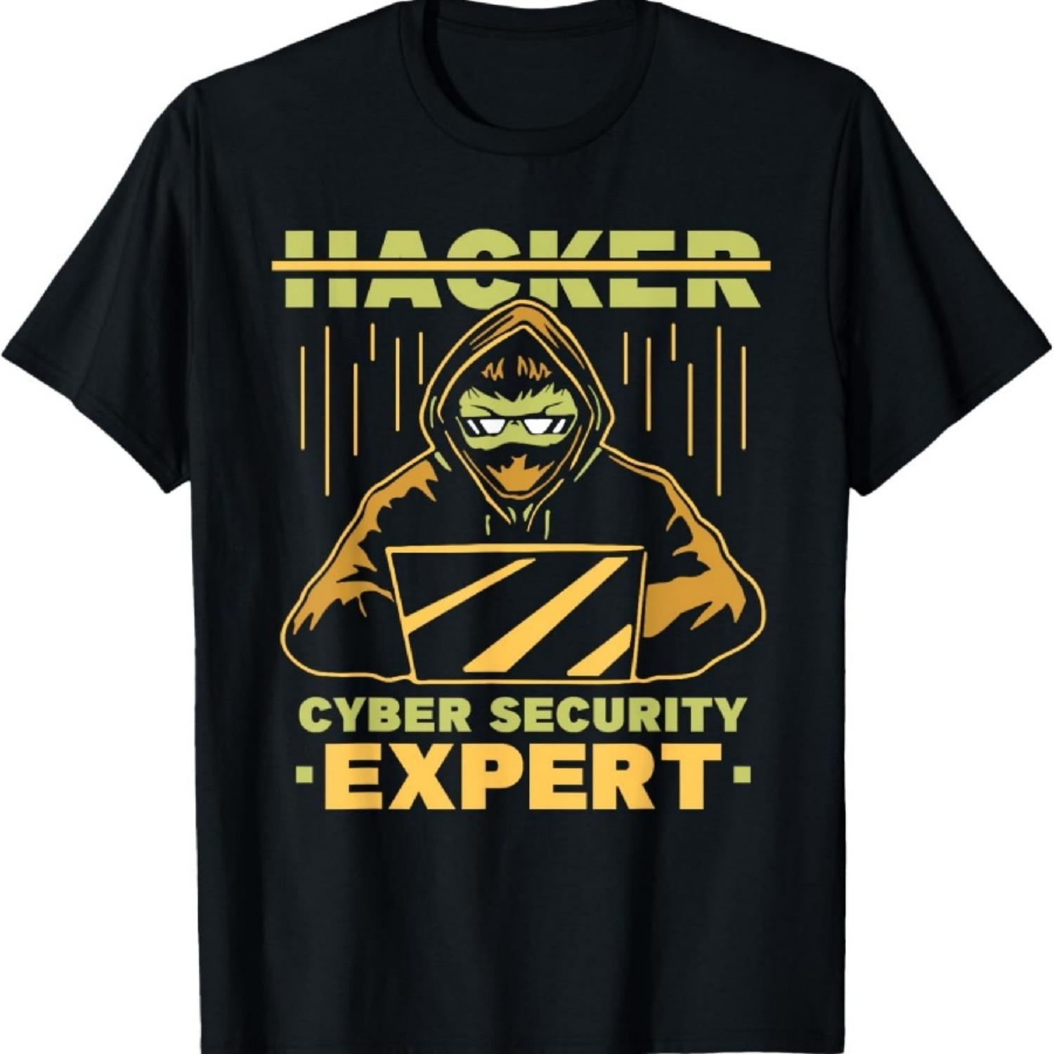 

Hacker Cyber Security Expert Hack Hacking Computer It T-Shirt XXXXXL чорний