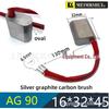 Marine Stern Shaft Silver Carbon Brush & Holder - Sizes: 16x32x40/45/50/60 for Slip Ring Applications