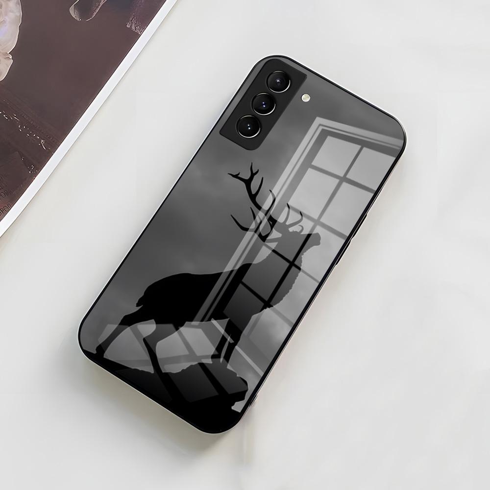 

E-Elk Reindeer Phone Case For Samsung A56 A36 A26 A16 A15 A25 A35 A55 A14 A34 A24 A54 Glass Case Samsung A55