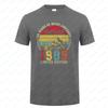 Vintage 1985 Retro Cotton Unisex T Shirt Classic 80s Style Short Sleeve Simple Tee for Men Women 40th Birthday Year Gift