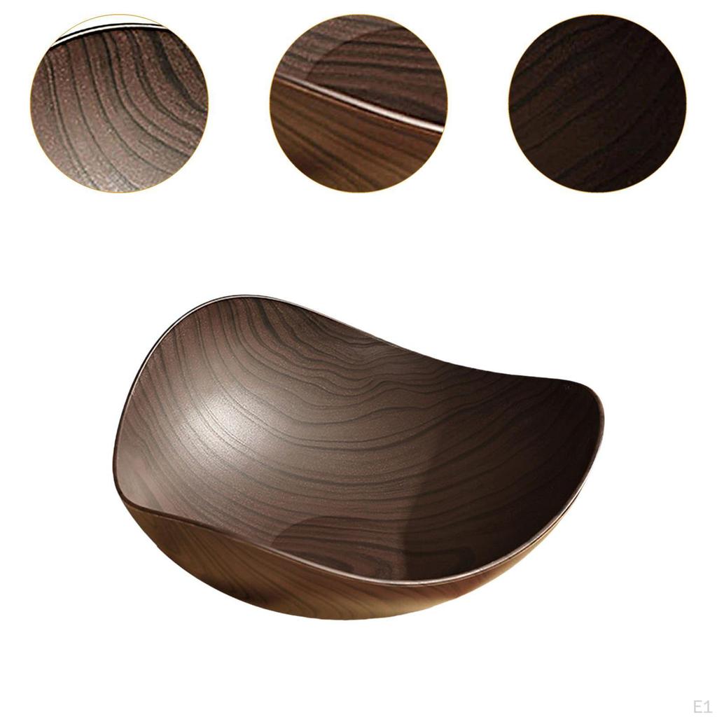 Dried Fruit Bowl Made of Imitation Wood, Tray for Sweets And Snacks, Multi-purpose, Decorative