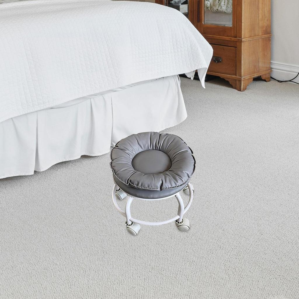Stool with Universal Wheels, Small Stool, Ideal for Pedicure, Salon And Hairdressing.