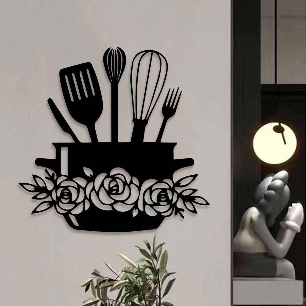 Modern Metal Wall Art Kitchen Decor Indoor Outdoor Living Room Bathroom