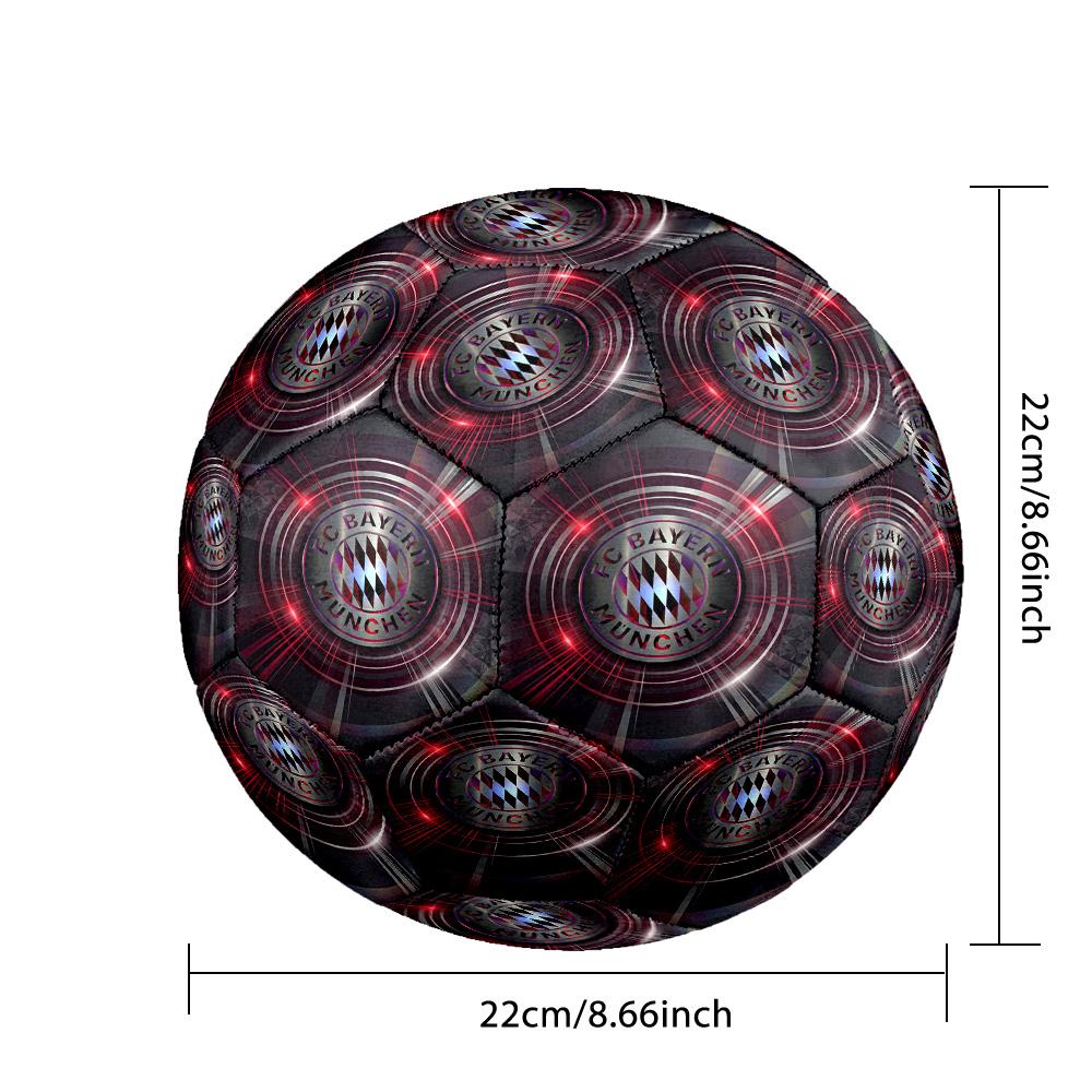 Bayern Monaco Pallone da Calcio Taglia 5 Alta Elasticità Pallone da Calcio Per Competizione All'aperto Allenamento Quotidiano Gioco