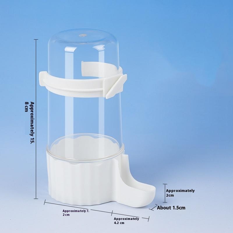 Transparent Fütterung Bewässerung Automatisch Doppelzweck Vogelfutterspender Große Kapazität Wasserspender Futterspender Vogelkäfig Zubehör