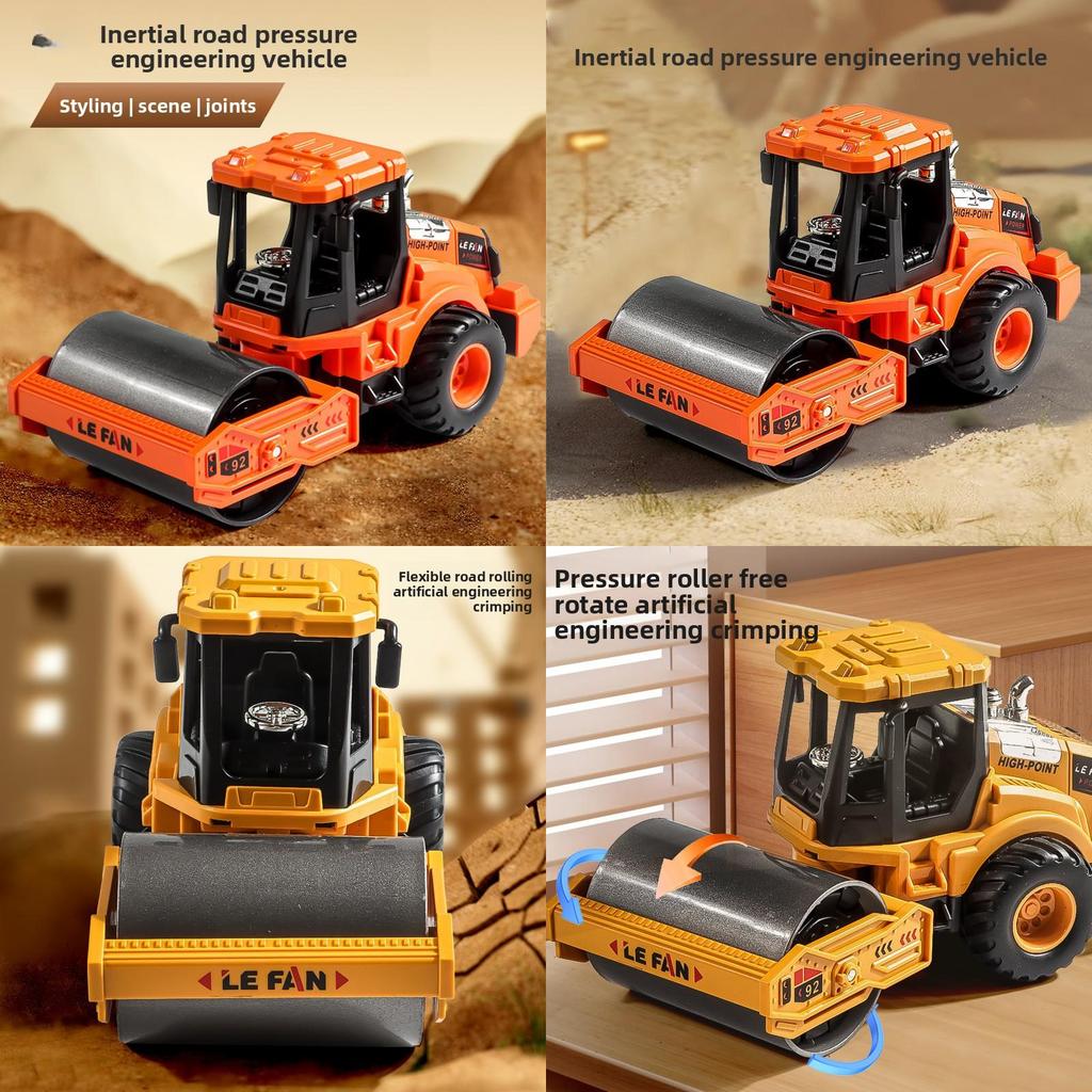 Engineering Toy Inertial Road Roller For Kids Handeye Coordination Development