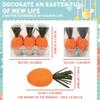 Easter Carrot Ornaments 2025 Spring Easter Party Decoration for Home Kids Birthday Favors Gift Artificial Carrot Vegetables Toy