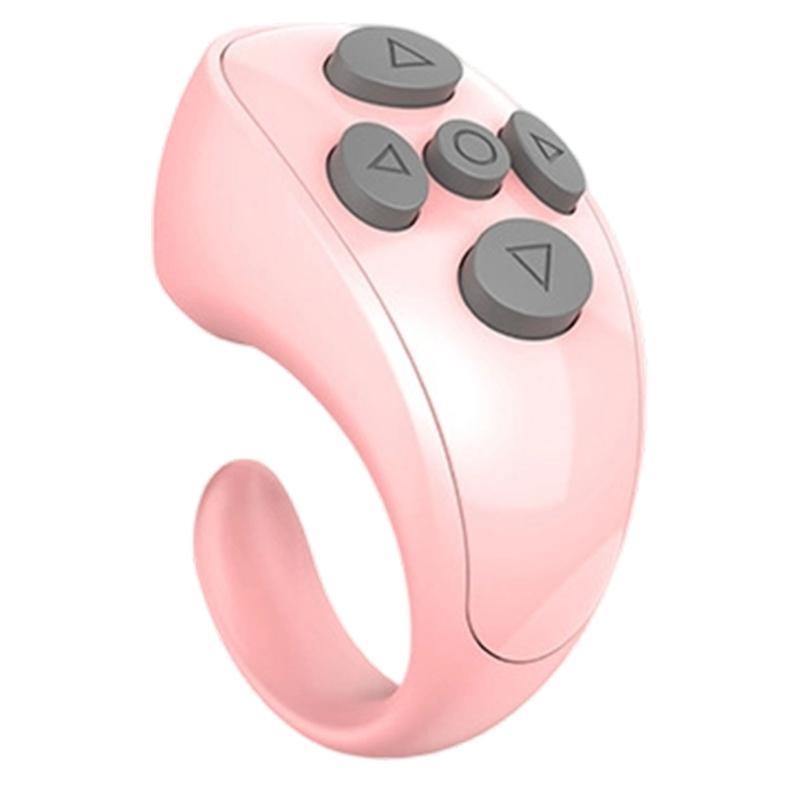 

Remote Page Turner Fingertip Remote Control for Effortless Presentations Teaching and Reading on Multiple Devices розовый