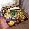 New 2026 3D Printed DRAGON BALL Bedding Set – Duvet Cover and Pillowcases Feature Adorable Cartoon Designs.