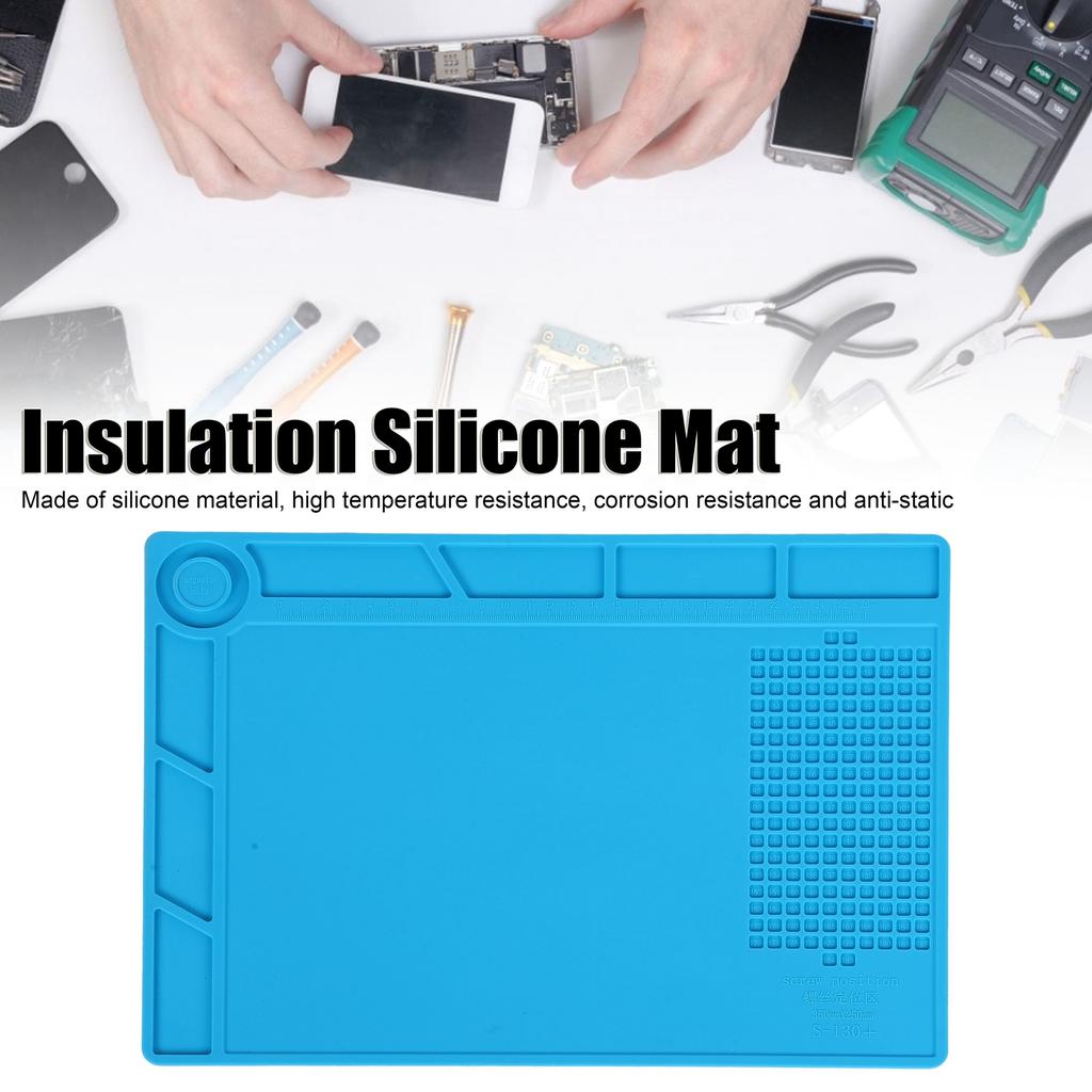 Insulation Silicone Mat HeatResistant Soldering Repairing Pad for Phone Computer(S-130+ )