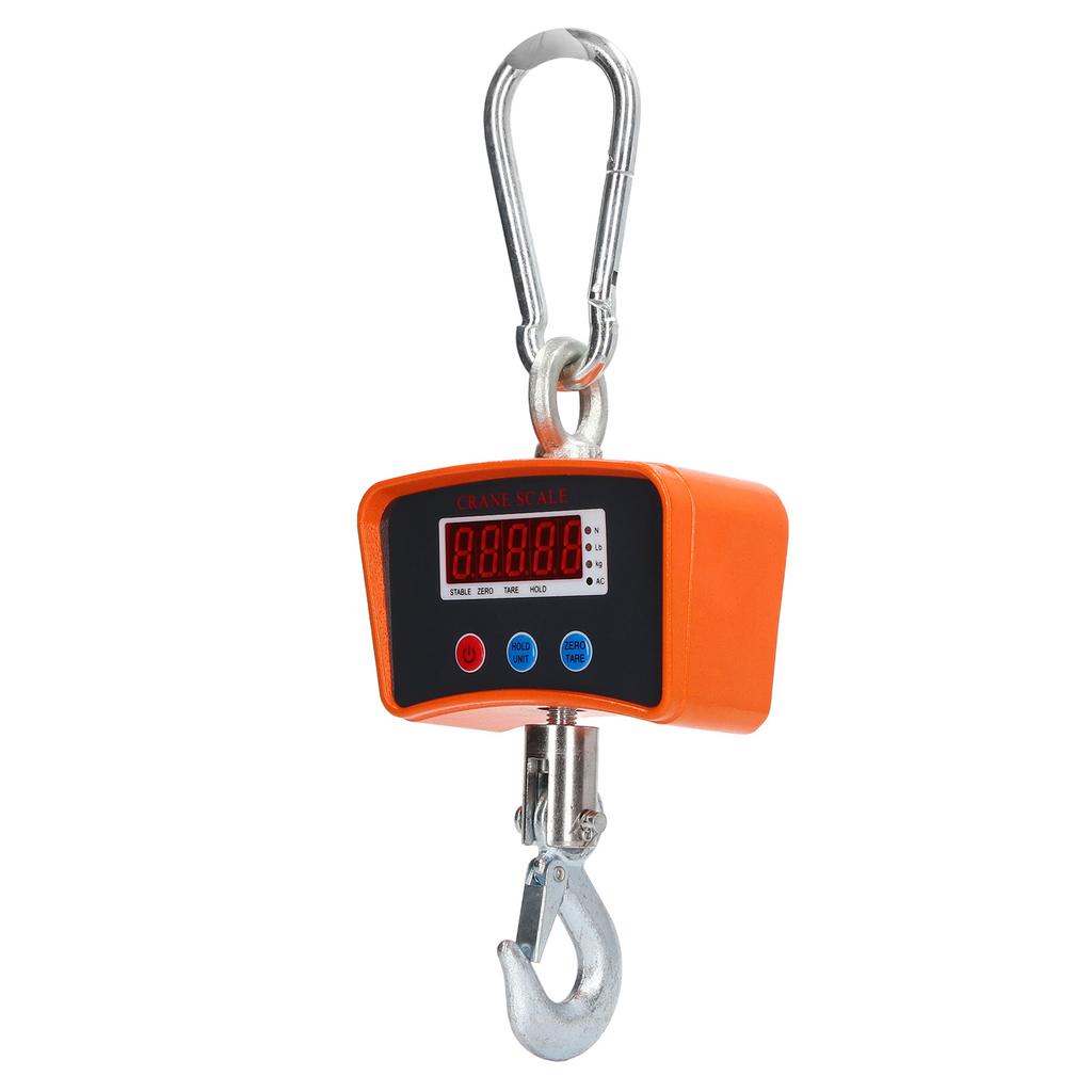 Digital Crane Scale 500KG 1100LB Electronic LED Display Industrial Heavy Duty 100‑240V US Plug
