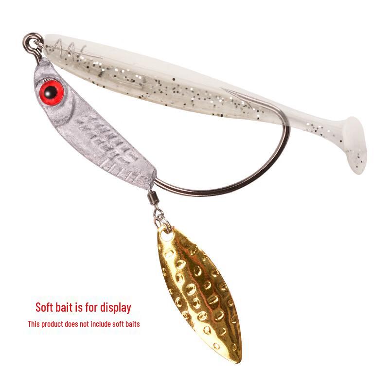 TLXT Wide-Belly Crank Hook with Weighted Spoon Jig Head