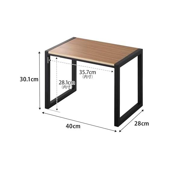 Yamazaki Jitsugyo (Completed Product) Stepstool H30 Black W40 X D28 X H30.1cm Tower Step High Type Assembly Required 10124