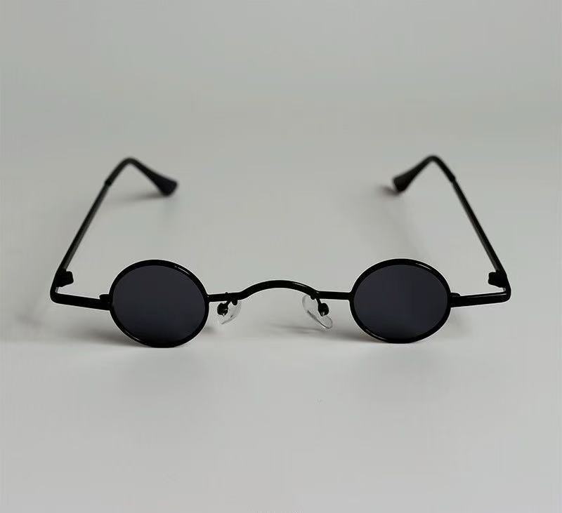 Σούπερ Μικρά Στρογγυλά Ρετρό Γυαλιά Ηλίου Μίνι Στρογγυλός Σκελετός Φωτογραφία Μικρά Γυαλιά Ανδρικά Και Γυναικεία Γυαλιά Ηλίου Punk Tide