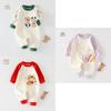 Baby Warm Fleece Baby Romper With Cartoon Animals Print Design For Winter And Autumn Newborns Baby Clothes