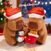 Christmas Capybara Plush Toy: Cute Small Doll & Hug Pillow