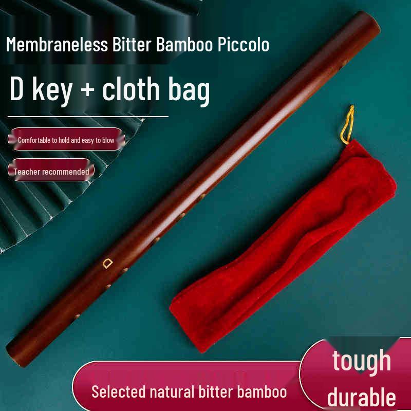 Flauto di Bambù Amaro per Principianti, Adulti e Bambini, Tonalità F o G, Flauto Traverso Entry-Level, Piccolo Strumento Musicale di Nicchia.
