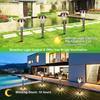 4 PCS Solar Powered Energy LEDs Lawn Light Spike Lamp Sensitive Light Control/ IP44 Water