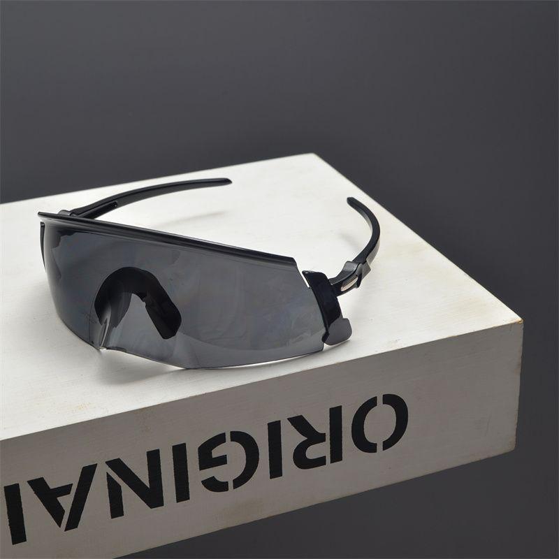 European & American Retro Frameless Riding Sunglasses: Stylish Anti-UV Large Frame for Men & Women