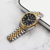 BUREI Men's Automatic Waterproof Analog Mechanical Watch Business Style Date Night Glow Gold Silver Black