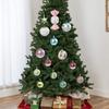 70pcs Christmas Large Size Colorful Holiday Birthday Electroplating Painting Hanging Ornaments