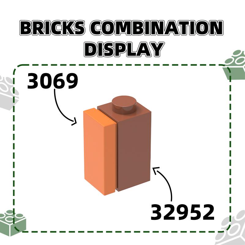 Ungiftig 138 Stück/Los 32952 1x1x1 2/3 Mit Noppen Seitenblock Moc Farbe Zubehör Kompatibel Mit Brick Diy Bau Kinder Spielzeug