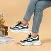 Frühlings- und Herbst-Freizeit-Wanderschuhe hohe elastische Außensohle Schnürung Outdoor-Sportschuhe Plateau Papa-Schuhe
