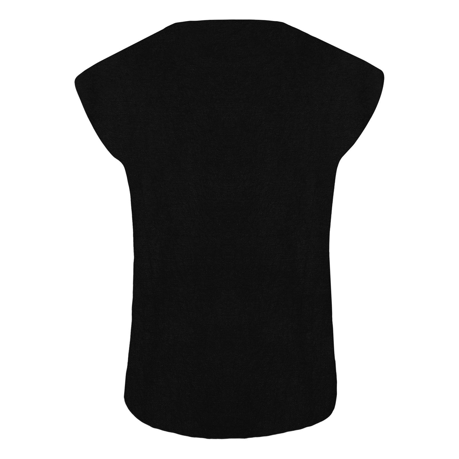 

Мужская повседневная футболка без рукавов с круглым вырезом, однотонный жилет для тренировок в спортзале, бега XL чёрный