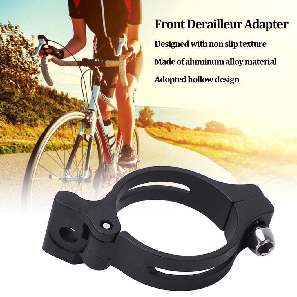 Bike Front Derailleur Adapter Clamp   Braze On to Clamp Aluminum Alloy for Road
