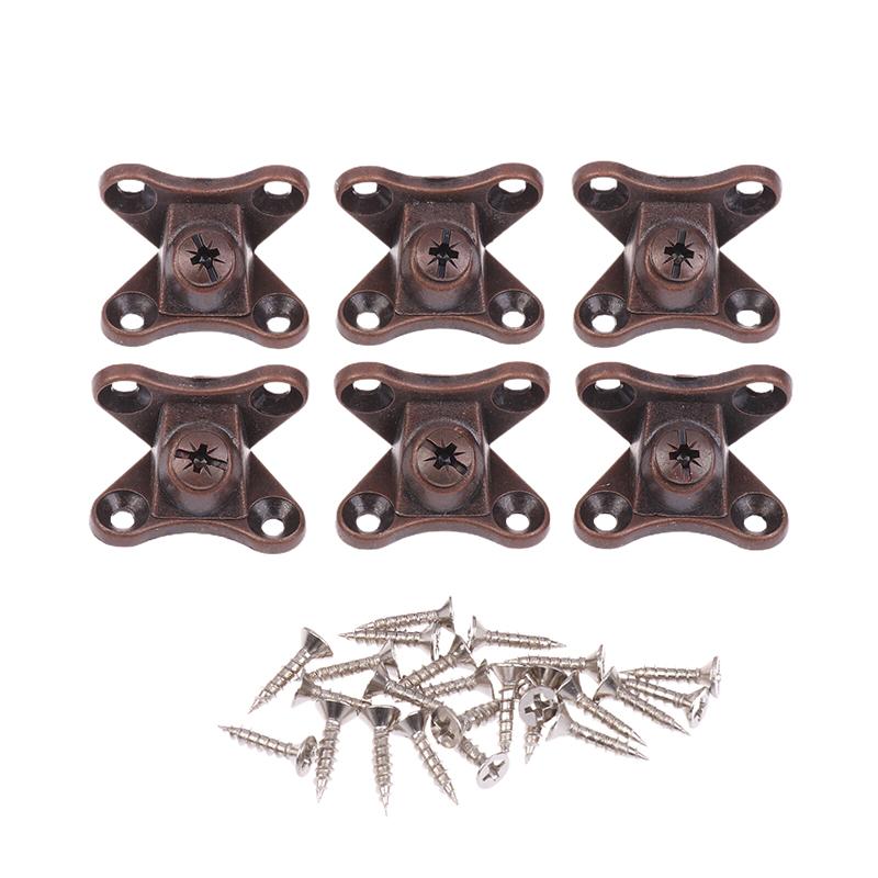 6/10Sets Removable Corner Bracket Zinc Alloy Butterfly Corner Bracket With Screws - Support Connectors For Furniture Drawers