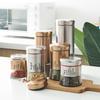 Gilded Glass Jar Moisture-proof Sealing Bottle Home Large Capacity Tea Can Storage Bottle Kitchen Food Container Home Decoration