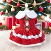 Soft Dog Winter Clothes Breathable Cats Christmas Dress Pet Outfit Pet Christmas Costume  Xmas
