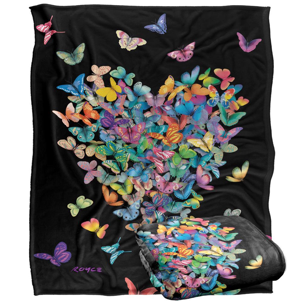 Royce McClure Wildheart Silky Butterflies Supersoft Blanket