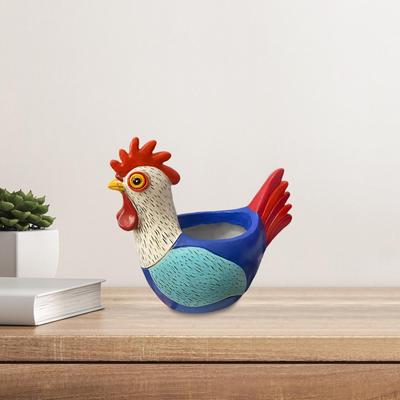 Chicken Flower Pot Plant Containers Statue Planters Decoration Gift Vase for Table
