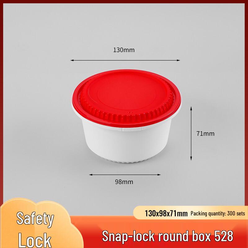 Handun Disposable Round Wheat Straw Takeaway Soup Bowls with Red Lids