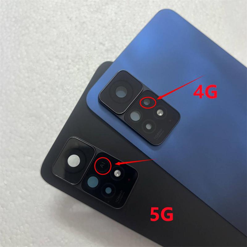 Back Battery Cover Housing With Camera Lens For Xiaomi Redmi Note 11 Pro 4G 5G / 11E Pro Door Rear 3D Glass Housing