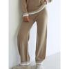 Women S Thick Contrast Stitching Wide Leg Casual Pants