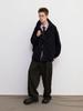 FRAGE A-Sic Pintuck Wide Straight Slacks - Dark Khaki