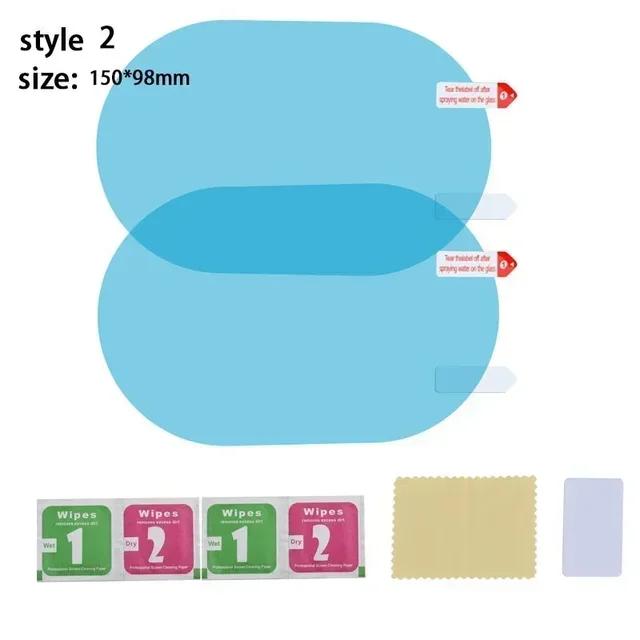 Car Rearview Mirror Protective Film Anti Fog Membrane Anti-Glare Waterproof Rainproof Car Sticker Clear Film